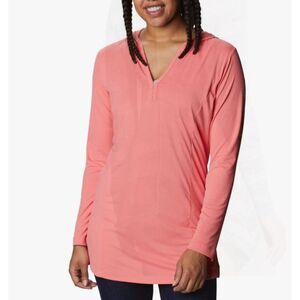 Columbia Women's Salmon Chill River Hooded Long Sleeve Tunic Size Small